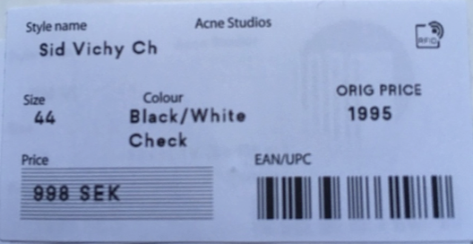 acne studios price
